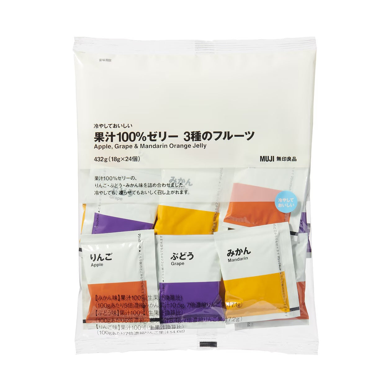 【現貨】MUJI - 100%果汁果凍(冰鎮)