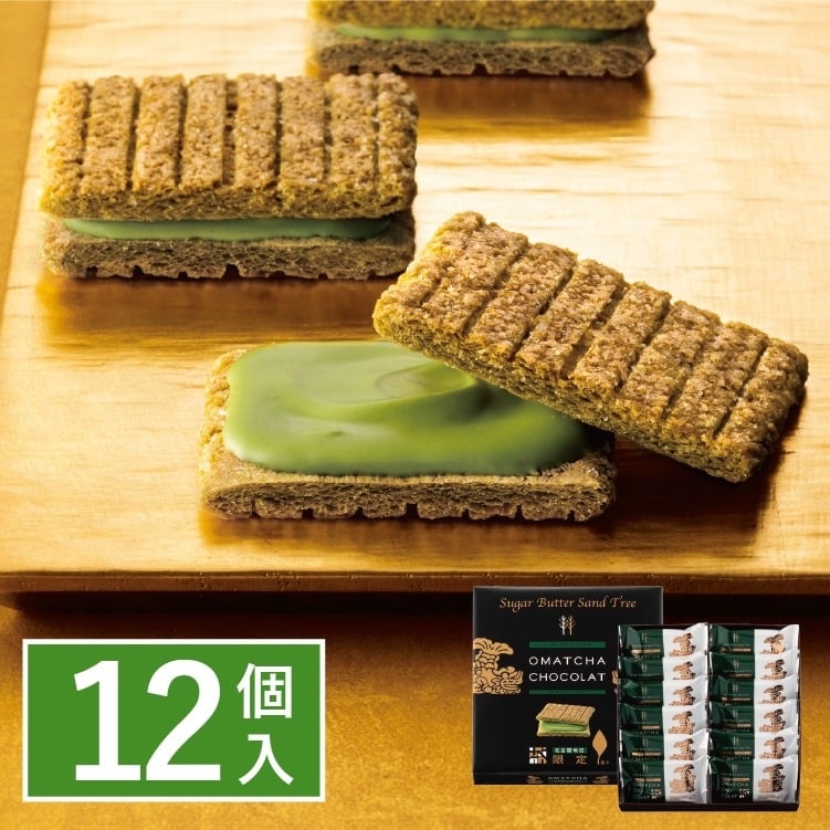 【現貨】SUGAR BUTTER TREE - 名古屋限定 抹茶味奶油夾心餅12件盒裝
