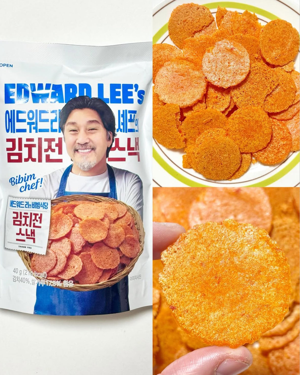 【現貨】韓國限定 - 黑白大廚 EDWARD LEE 泡菜煎餅味薯片