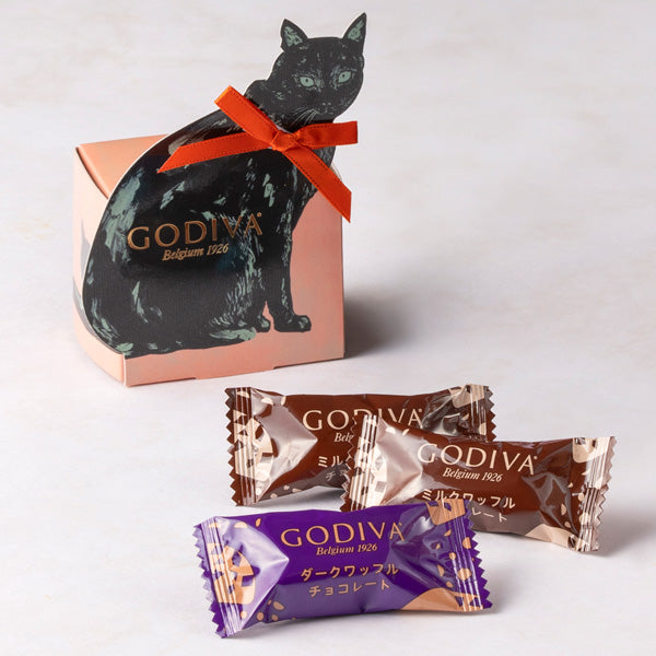 【預訂】【萬聖節限定】GODIVA JAPAN - 黑貓朱古力脆脆3件裝 (2盒)