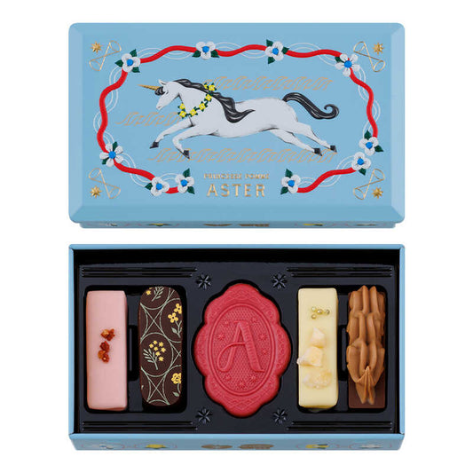 【預訂】【情人節限定】PRINCENESS POMME ASTER蘋果公主 - 獨角獸花冠鐡盒5件裝