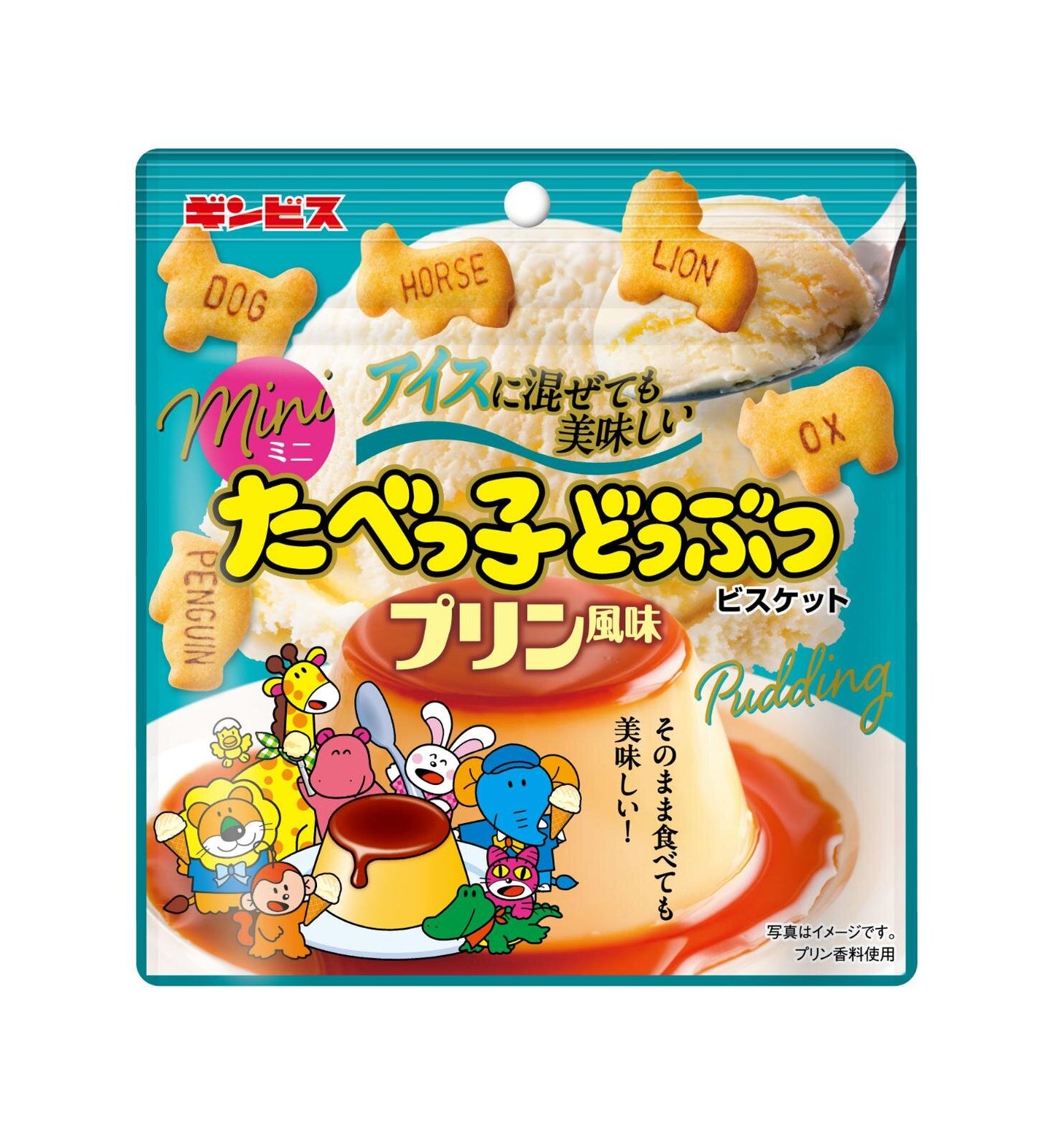 【預訂】愉快動物餅 - 焦糖布甸雪糕味 3包