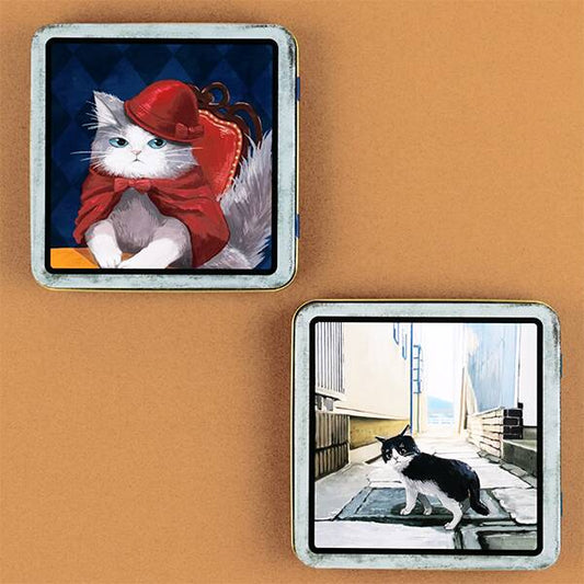 【現貨】KALDI - 復古貓鐡盒(餅乾)