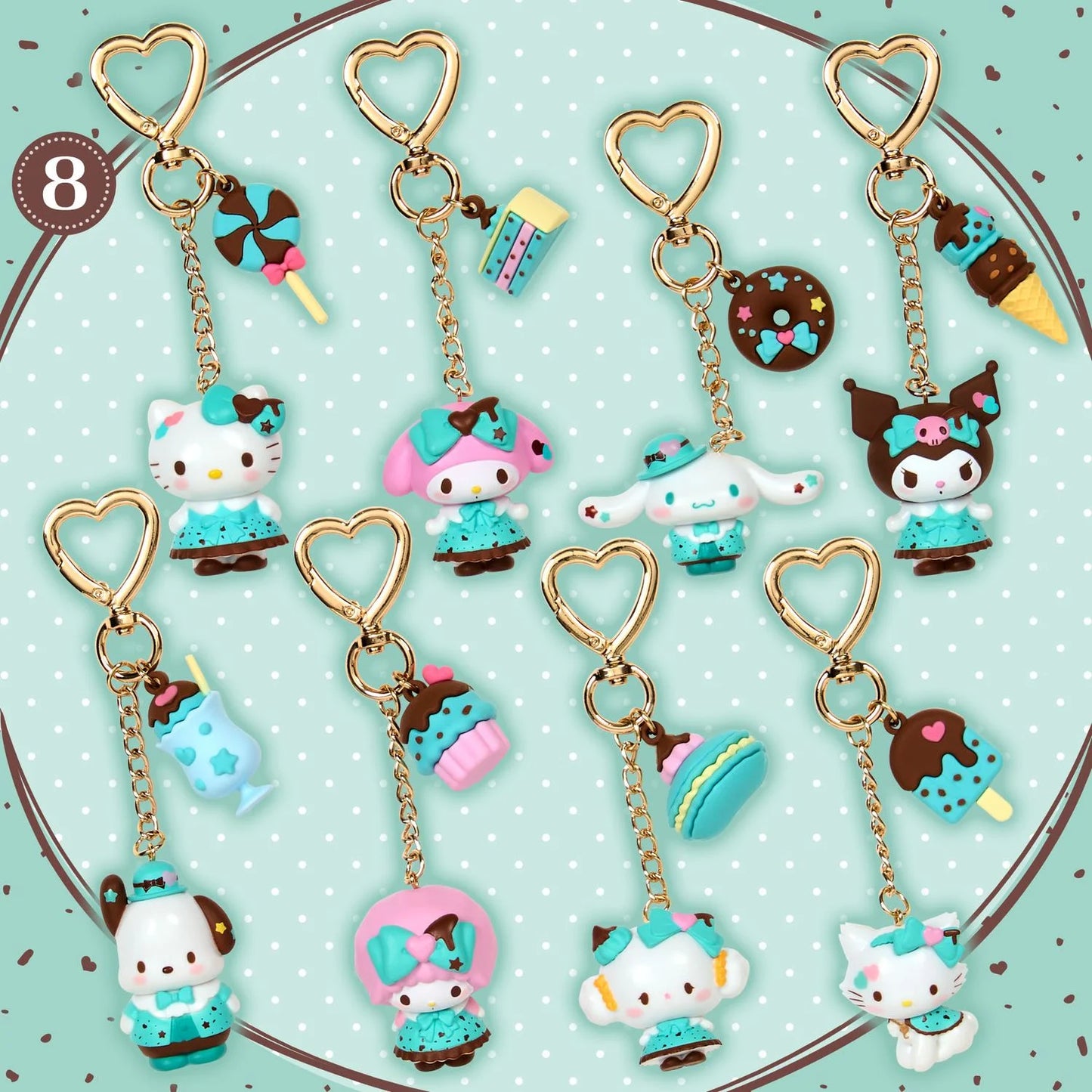 【現貨】SANRIO X MINT CHOCOLATE - 薄荷朱古力鎖匙扣