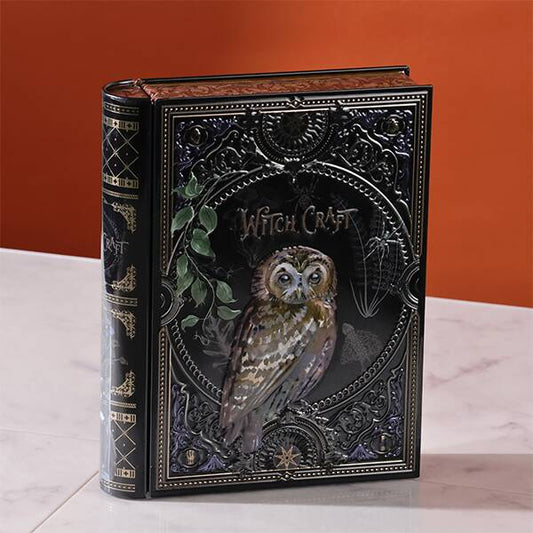 【現貨】【萬聖節限定】KALDI - 貓頭鷹魔法字典餅乾罐