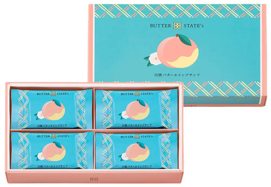 【預訂】BUTTER STATE’S - 白桃奶油夾心餅乾8件裝