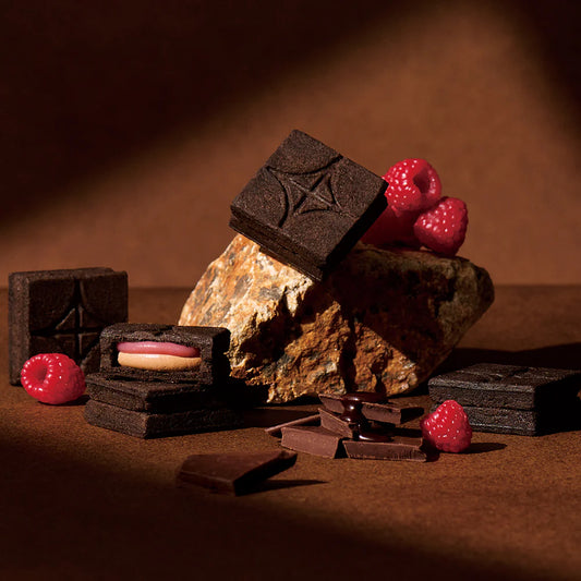 【預訂】PRESS BUTTER SAND - RASPBERRY CHOCOLATE 紅莓朱古力味 5件裝
