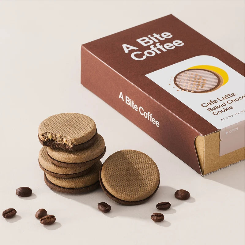 【預訂】A BITE COFFEE - 咖啡拿鐵朱古力餅 5件裝