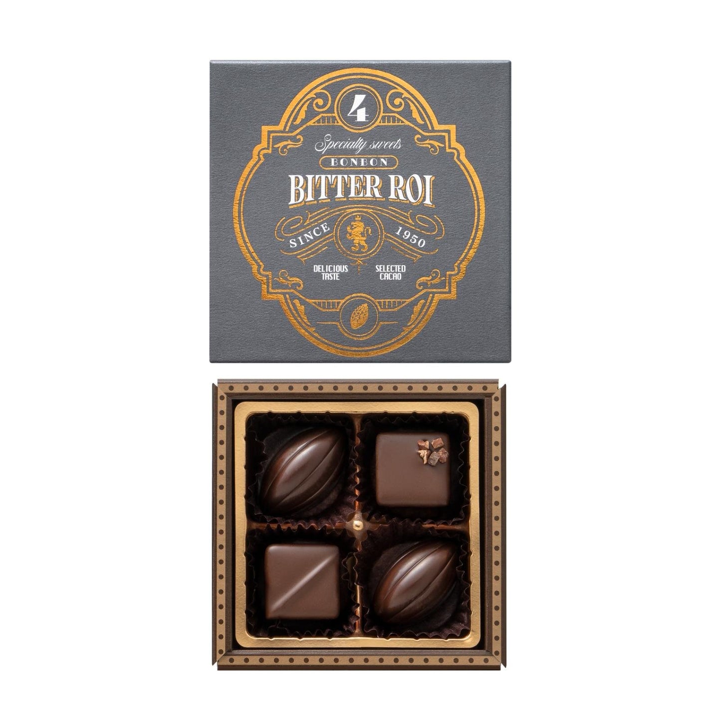 【預訂】【情人節限定】BITTER ROI - BONBON朱古力4件裝