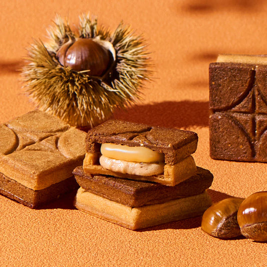 【預訂】PRESS BUTTER SAND - CHESTNUT栗子味 5件裝