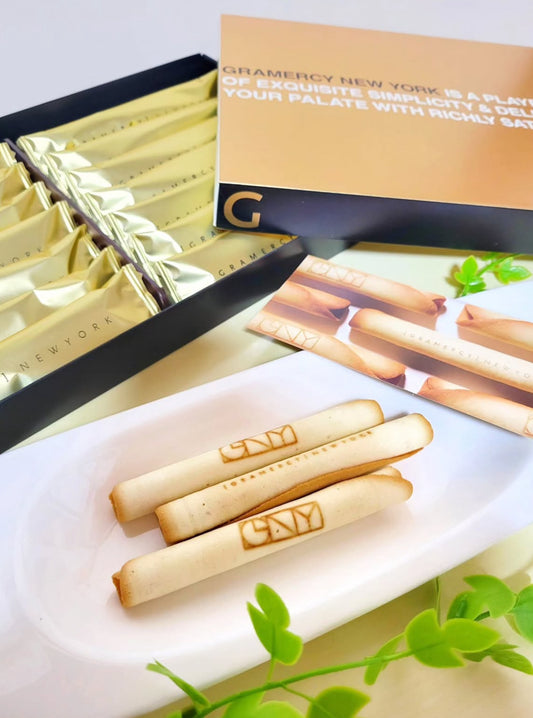 【現貨】【新年禮盒】GRAMERCY NEW YORK - GOLD CHEESE 芝士味貓舌餅蛋捲16件裝