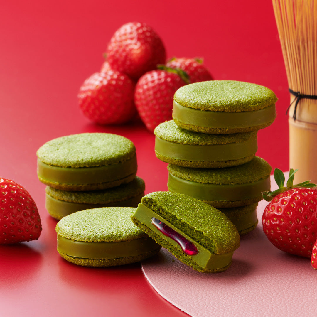 【現貨】【新年禮盒】伊藤久右衛門 - 宇治抹茶朱古力士多啤梨餅乾8件裝