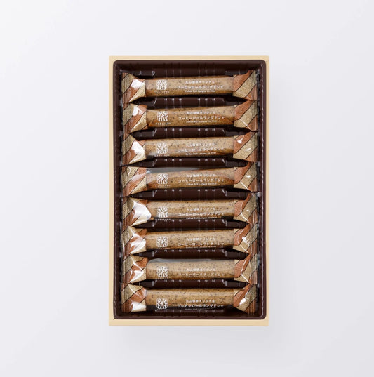 【預訂】輕井澤 丸山珈琲 MARUYAMA COFFEE - 人氣咖啡卷(貓舌餅LANGUE DE CHAT)8件盒裝