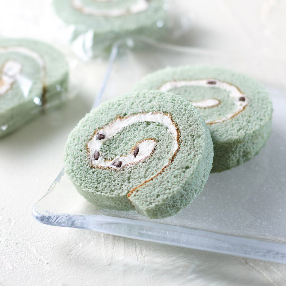 【現貨】【薄荷朱古力】MUJI JAPAN - MINT & CHOCOLATE CHIP ROLL CAKE 薄荷朱古力卷蛋4P