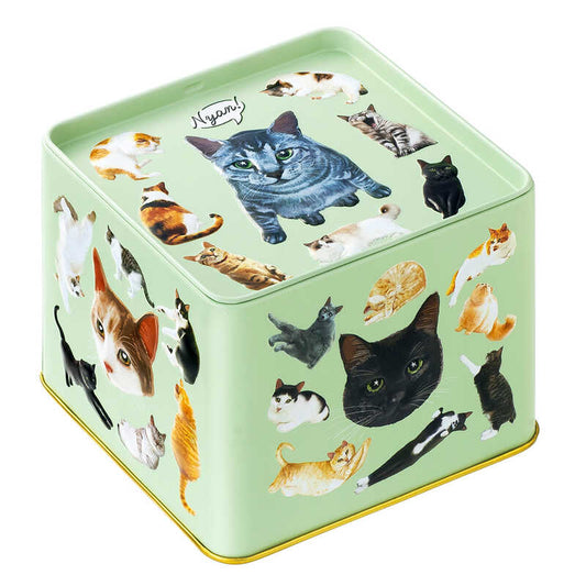 【預訂】【情人節限定】NEKOMYA~MIRE - 貓咪收納鐵盒14件裝