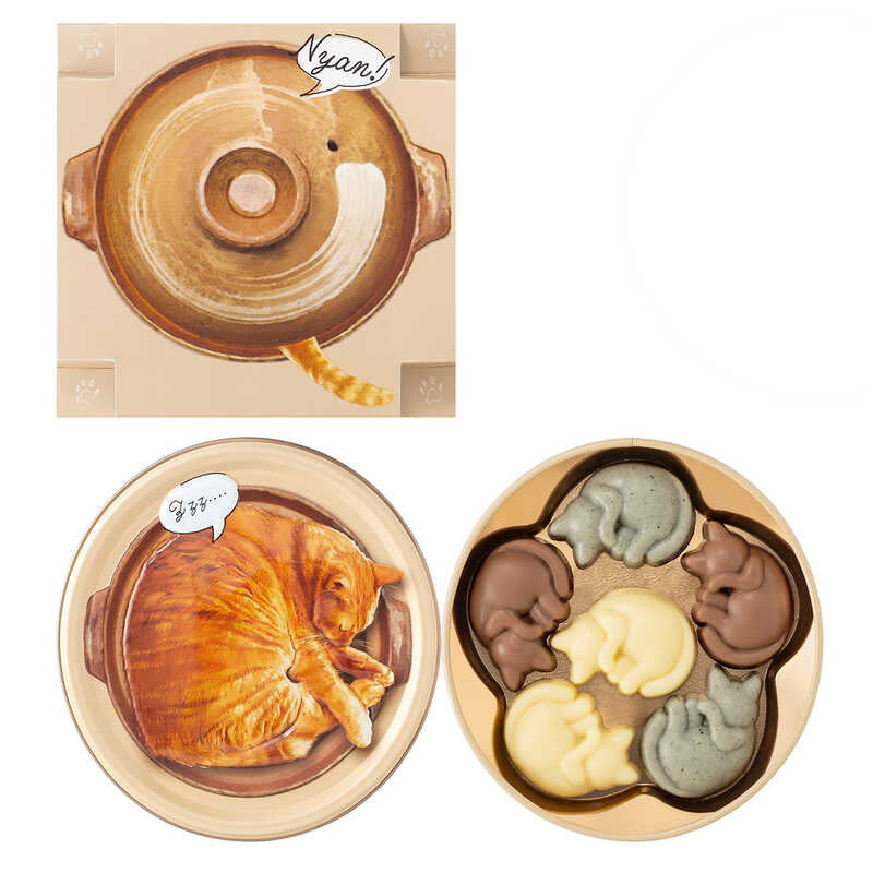 【預訂】【情人節限定】NEKOMYA~MIRE - 睡覺貓貓鐵盒6件裝