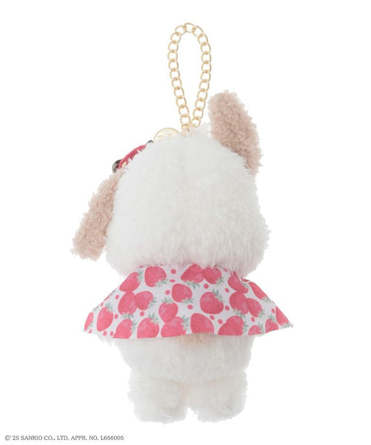 【現貨】MAISON DE FLEUR X いちご新聞 - 草莓新聞布甸狗狗吊飾