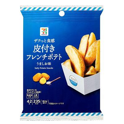 【現貨】日本711 - 鹽味帶皮薯條 (3包)