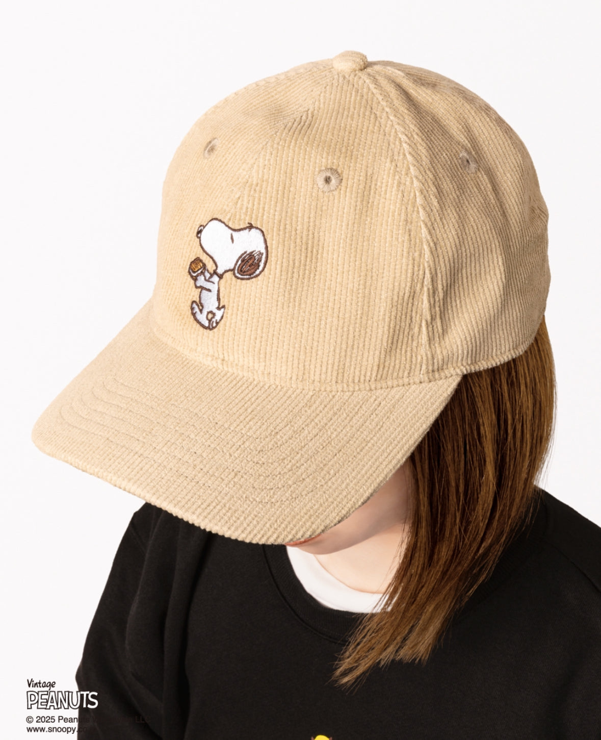 【預訂】SUGAR BUTTER TREE X SNOOPY - SNOOPY燈芯絨帽