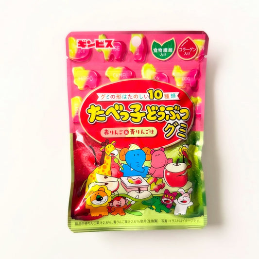 【現貨】愉快動物餅 - 青紅蘋果味軟糖