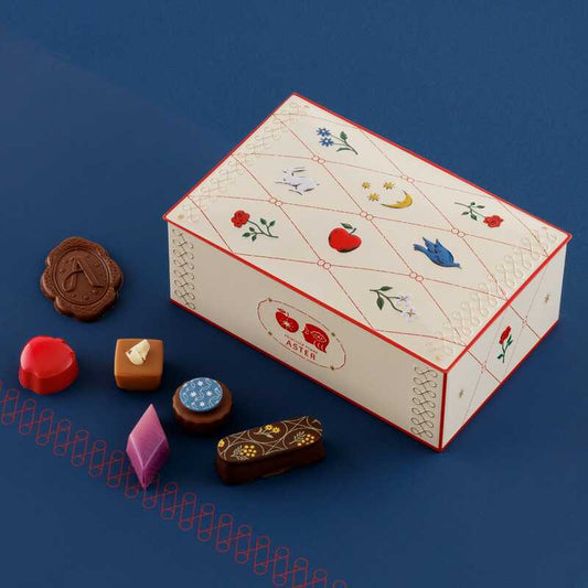 【預訂】【情人節限定】PRINCENESS POMME ASTER蘋果公主 - 綜合鐡盒16件裝