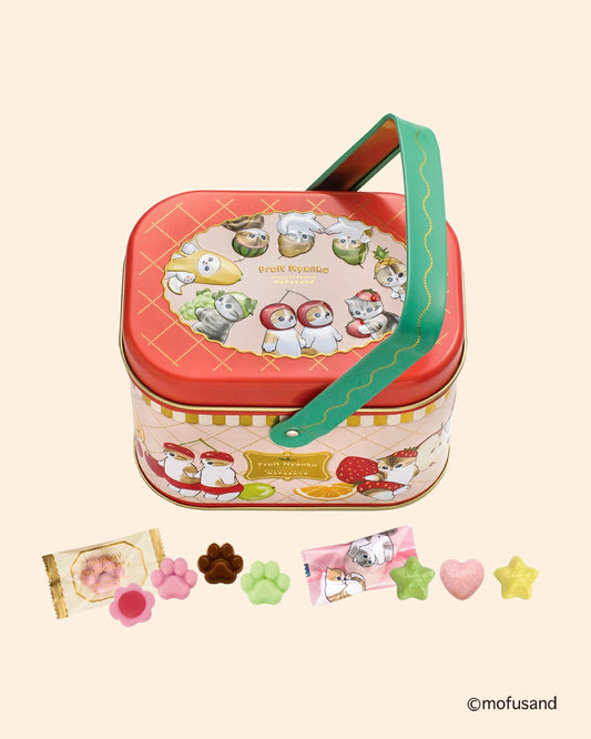 【預訂】【情人節限定】ぷにゅっと ころっと MOFUSAND - 貓貓野餐鐡盒