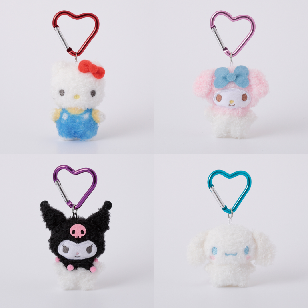 【預訂】SANRIO - 迷你毛絨絨心形吊飾