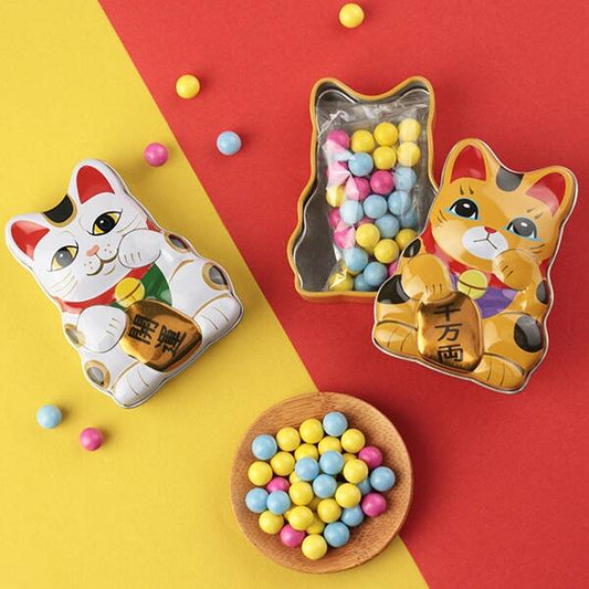 【現貨】【新年限定】KALDI - 迷你招財貓鐵盒2個