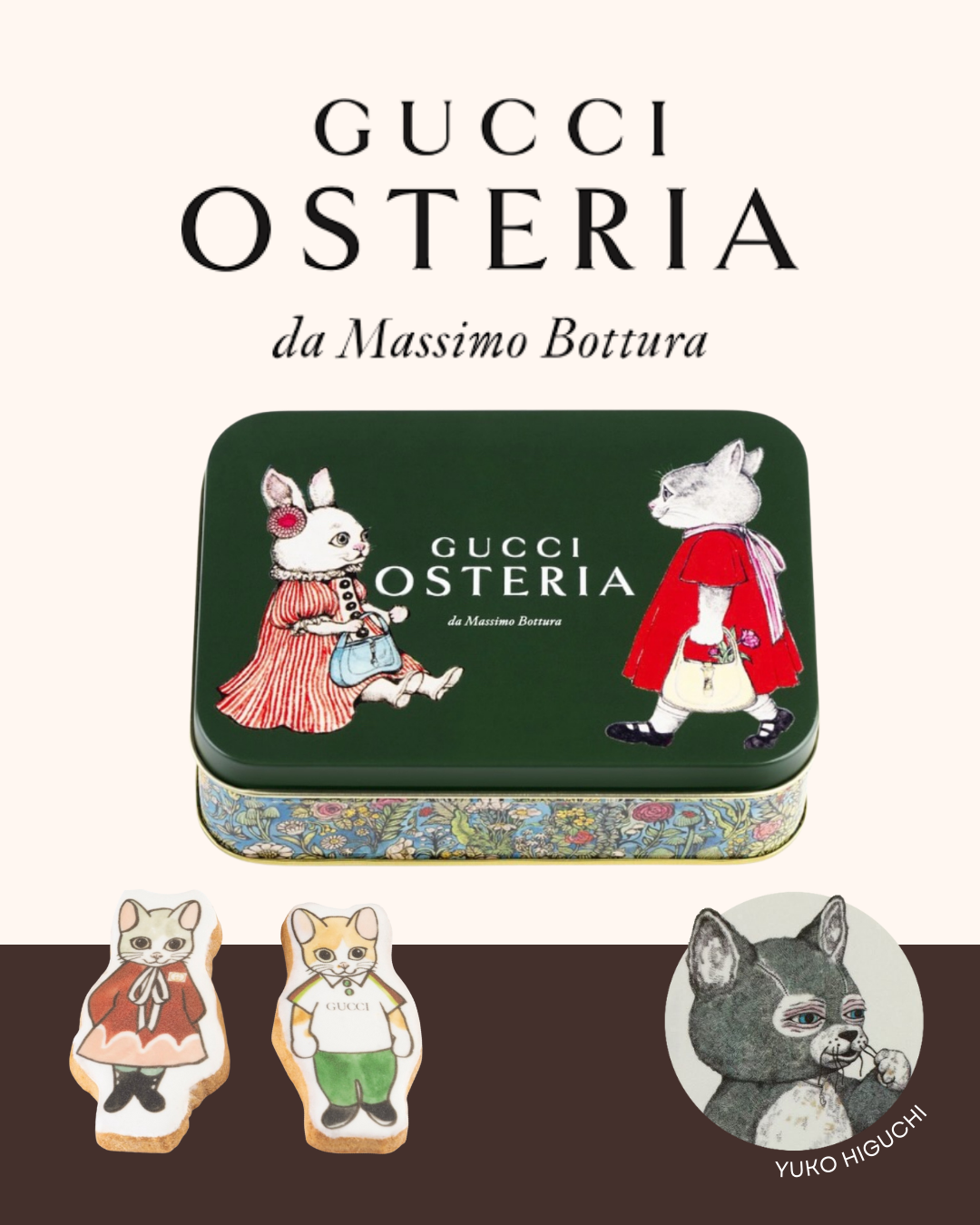 【預訂】GUCCI OSTERIA TOKYO X YUKO HIGUCHI 樋口裕子 - COOKIE SELECTION "BO AND BORIS"
