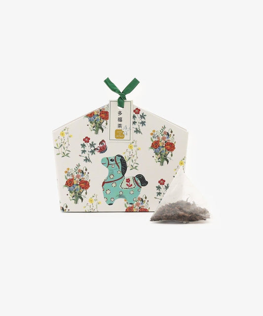 【現貨】【新年限定】AFTERNOON TEA - 繪馬形大福茶 - 白桃焙茶3P