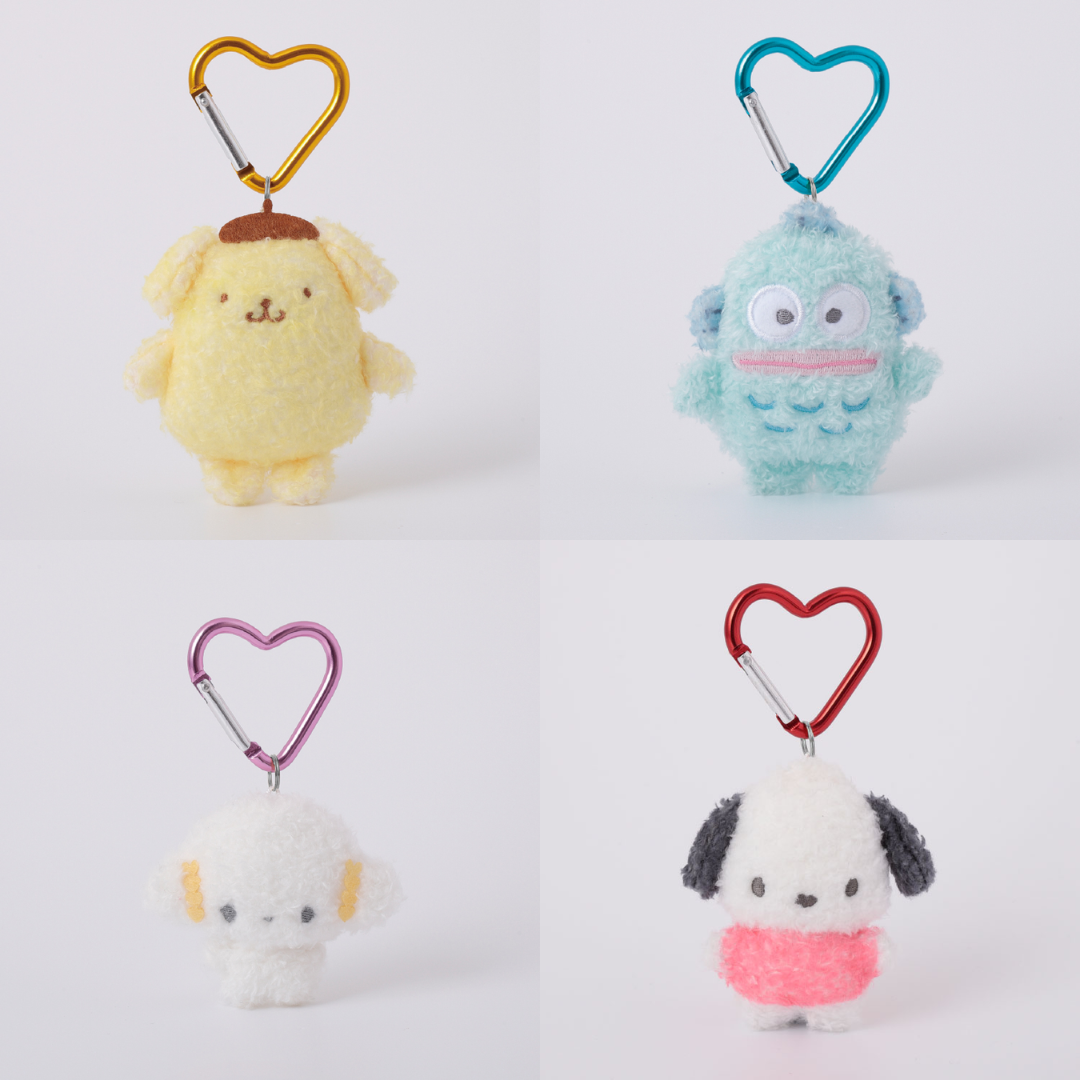 【預訂】SANRIO - 迷你毛絨絨心形吊飾