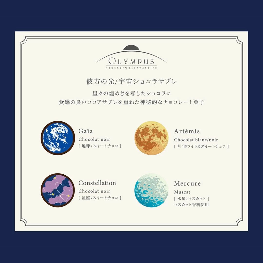 【預訂】【情人節限定】OLYMPUS - 彼方の光。宇宙朱古力餅