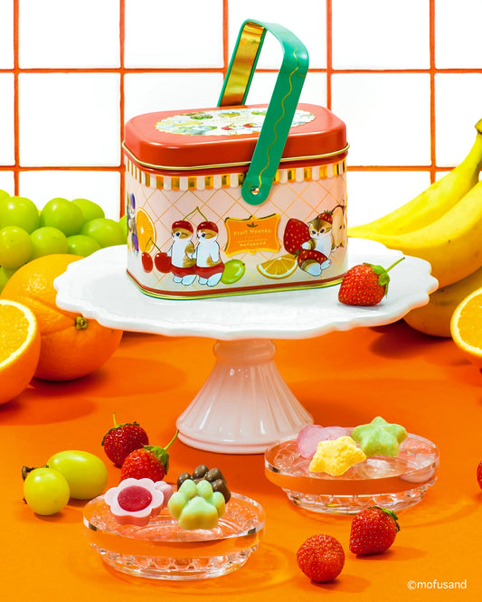 【預訂】【情人節限定】ぷにゅっと ころっと MOFUSAND - 貓貓野餐鐡盒