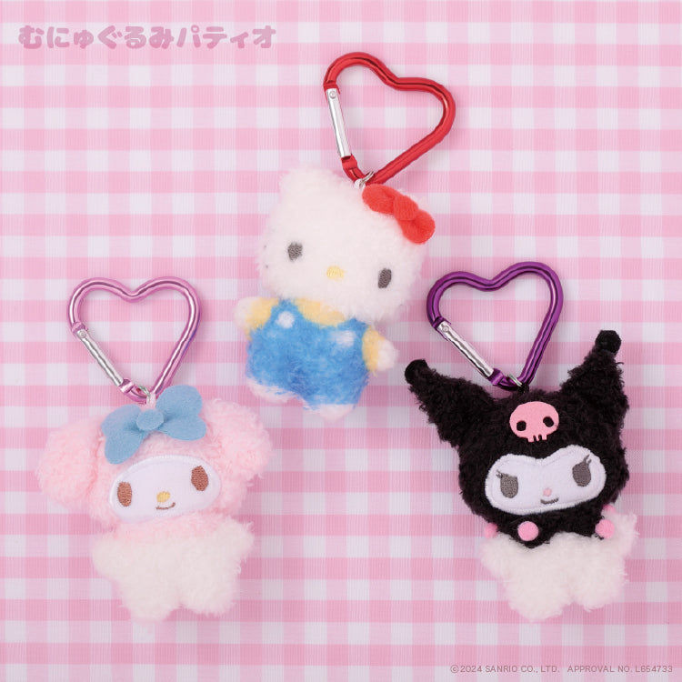 【預訂】SANRIO - 迷你毛絨絨心形吊飾