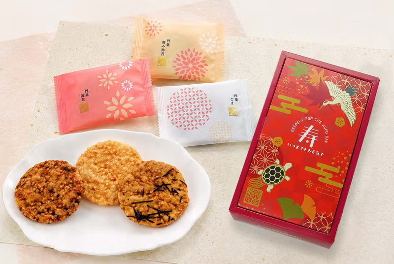 【預訂】【中秋禮盒】がんこ職人 - 米餅 12件裝 (味醂味 / 海苔味 / 蝦沙律味)