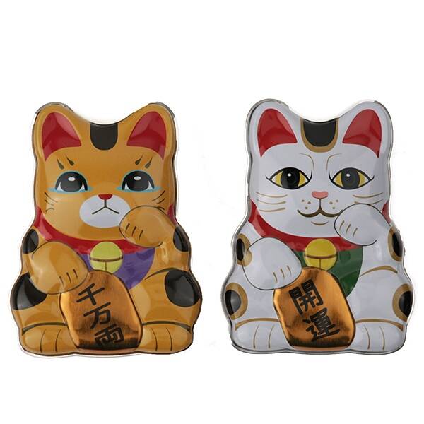 【現貨】【新年限定】KALDI - 迷你招財貓鐵盒2個