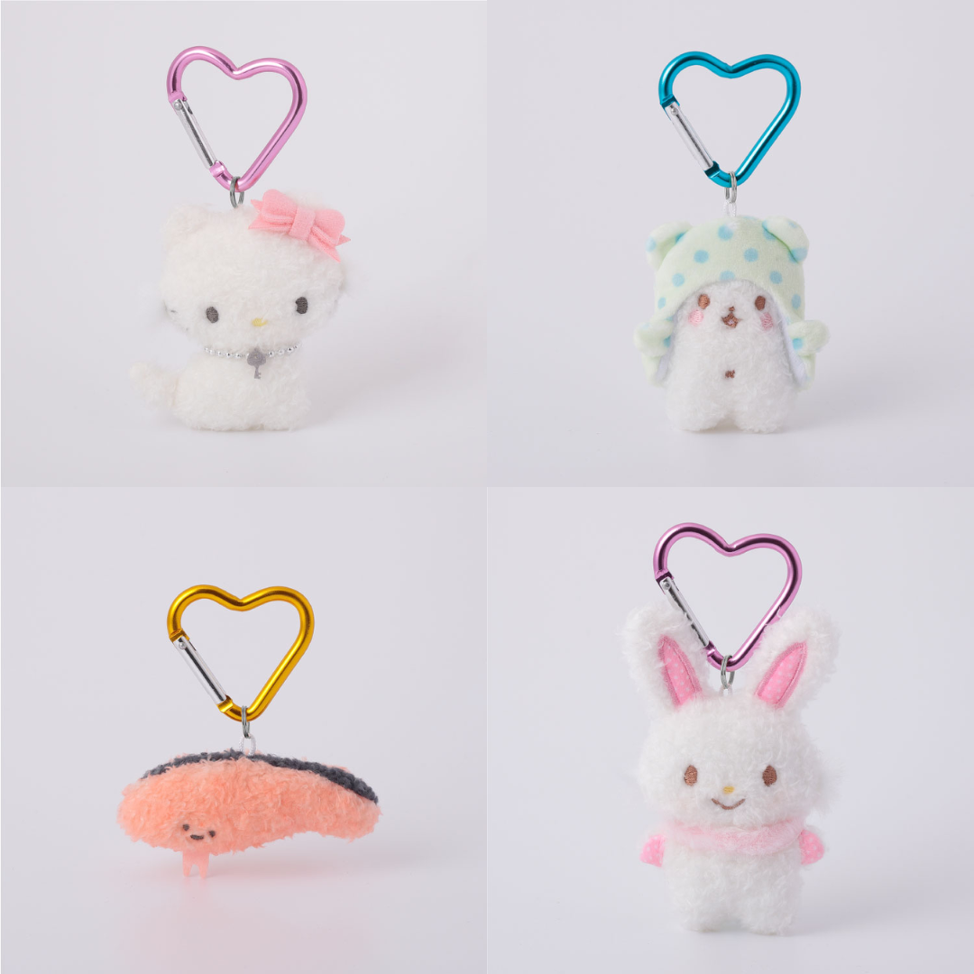 【預訂】SANRIO - 迷你毛絨絨心形吊飾