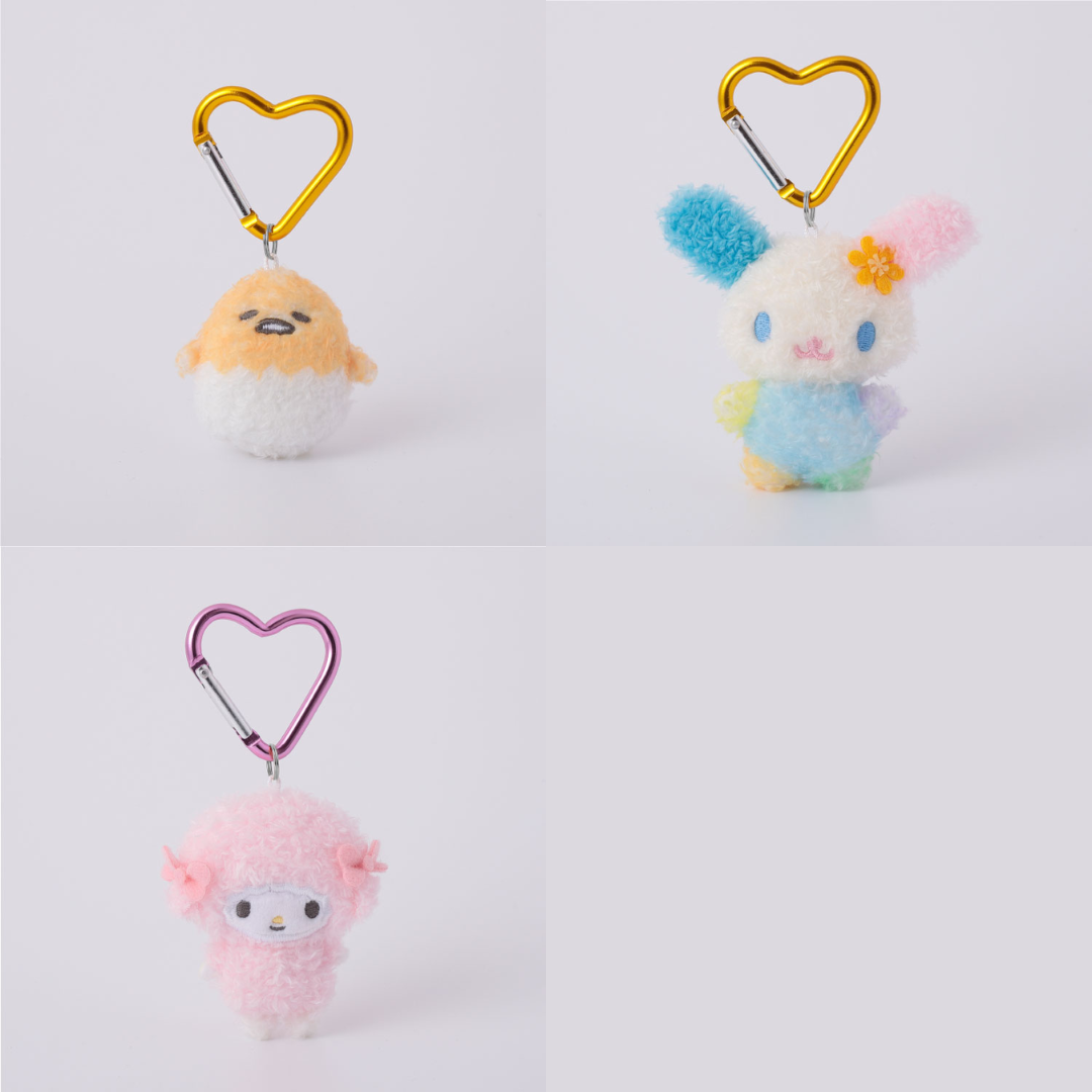 【預訂】SANRIO - 迷你毛絨絨心形吊飾