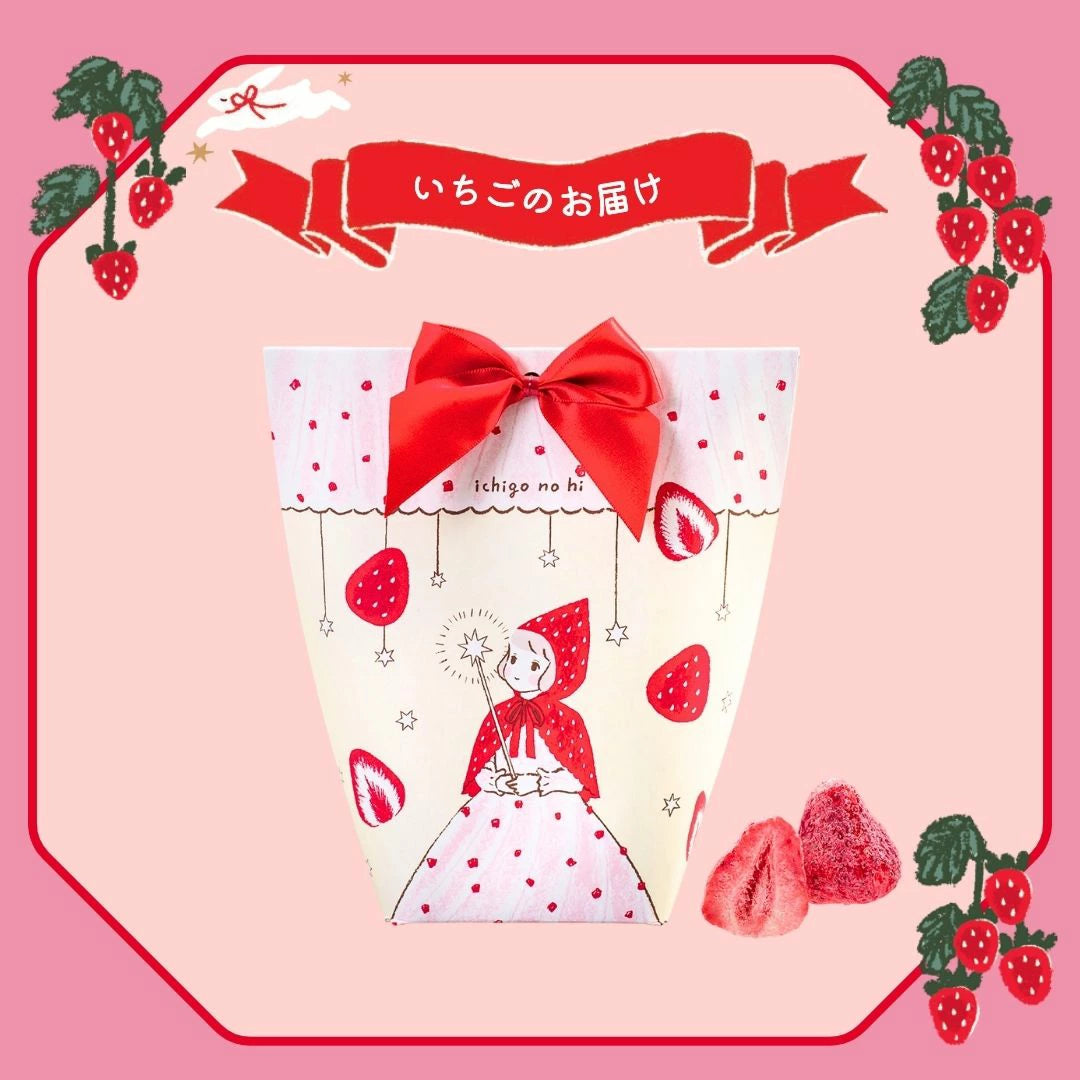 【預訂】【情人節限定】いちごの日 - 泡浸朱古力士多啤梨乾5件裝