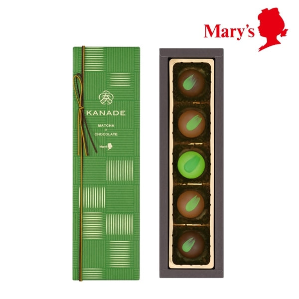 【預訂】【情人節限定】奏-KANADE - 國產日本茶抹茶松露朱古力5件裝