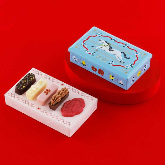 【預訂】【情人節限定】PRINCENESS POMME ASTER蘋果公主 - 獨角獸花冠鐡盒5件裝