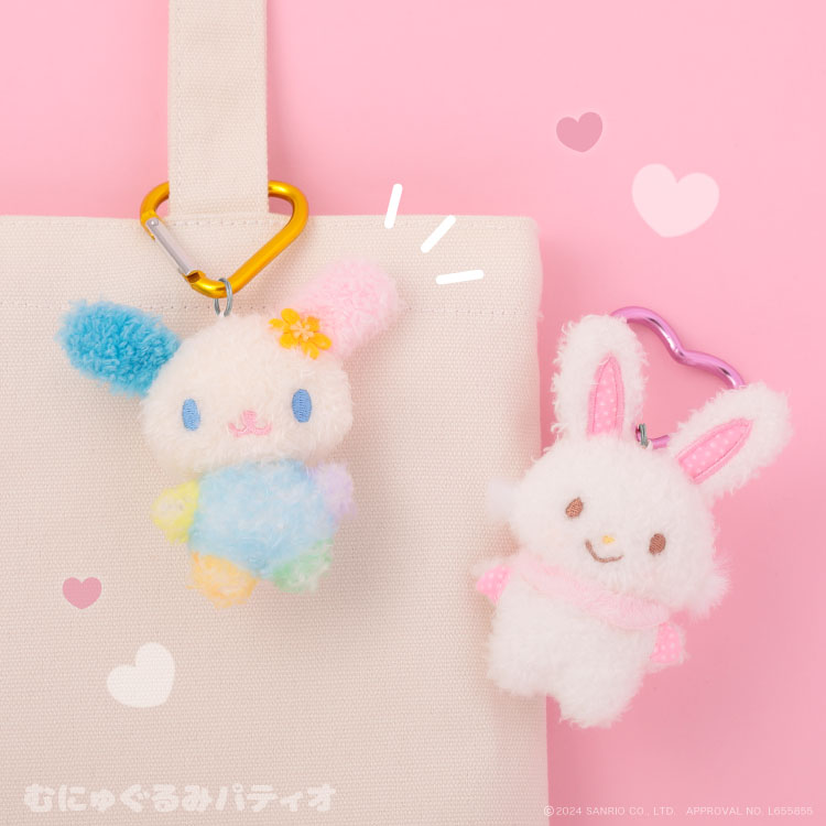 【預訂】SANRIO - 迷你毛絨絨心形吊飾