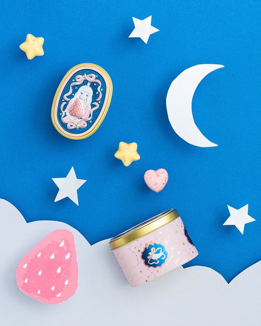 【預訂】【情人節限定】いちごの日 - 士多啤梨星星公主鐵盒6件裝