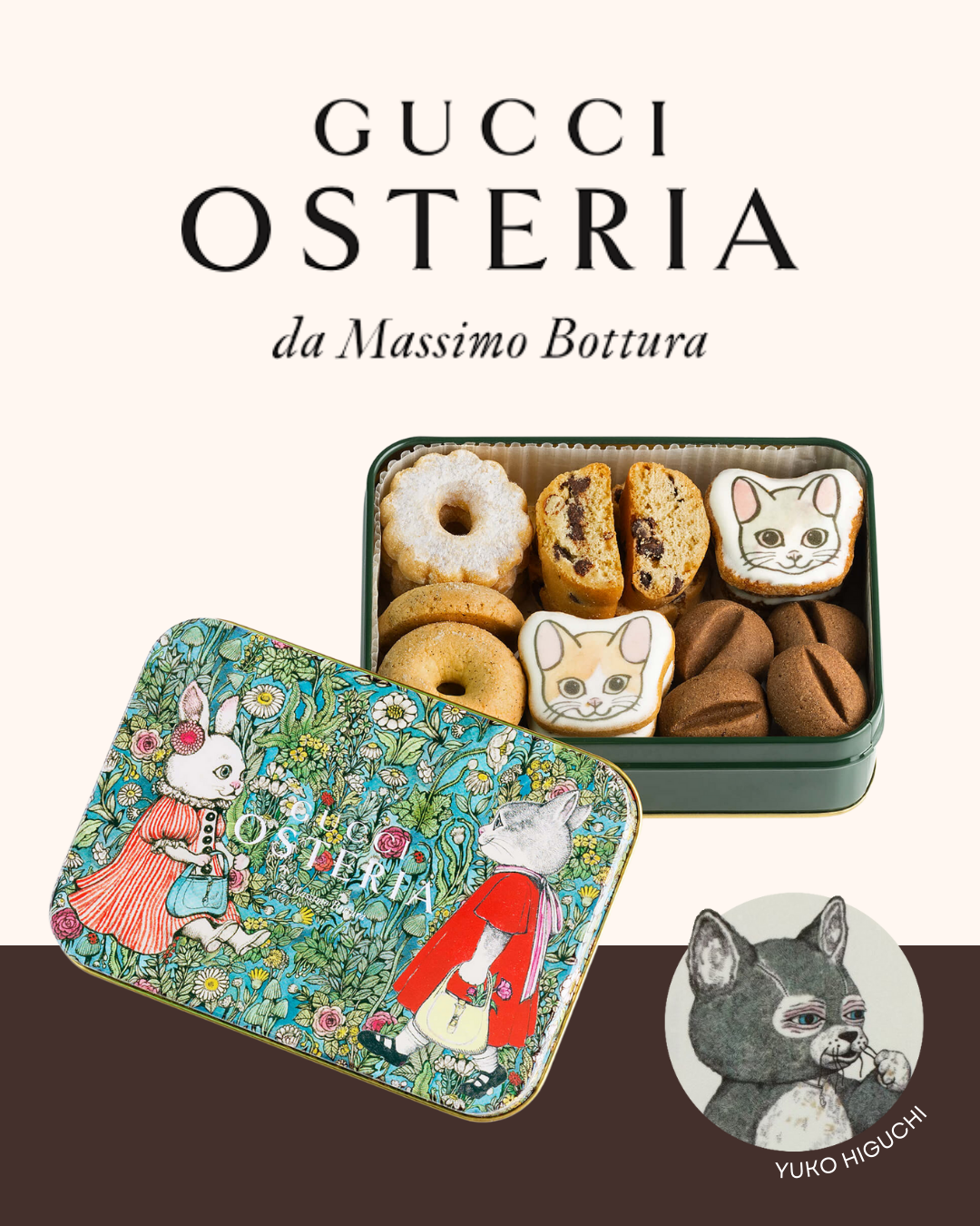 【預訂】GUCCI OSTERIA TOKYO X YUKO HIGUCHI 樋口裕子 - COOKIE SELECTION "A TRIP TO ITALY"