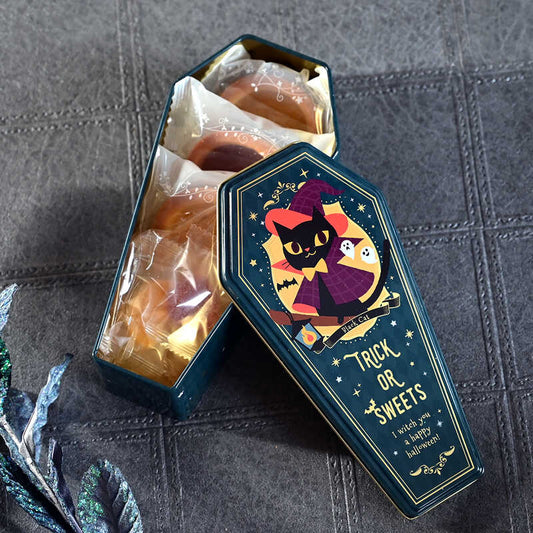 【預訂】【萬聖節限定】PECHE RAISIN - 貓棺材鐡盒綜合8件裝