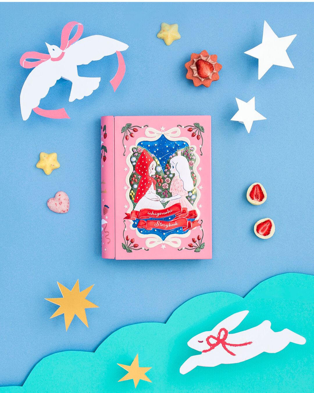 【預訂】【情人節限定】いちごの日 - 士多啤梨童話故事鐵盒8件裝