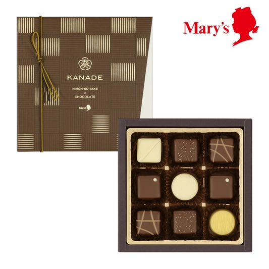 【預訂】【情人節限定】奏-KANADE - 國產日本清酒朱古力禮盒9件裝