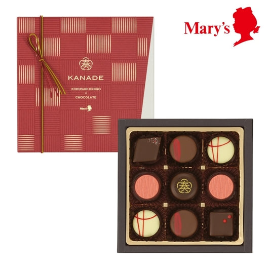 【預訂】【情人節限定】奏-KANADE - 國產士多啤梨朱古力禮盒9件裝
