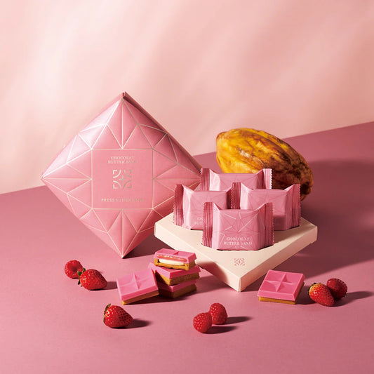 【預訂】PRESS BUTTER SAND - CHOCOLATE BUTTER SAND STRAWBERRY & RASPBERRY味 4件裝