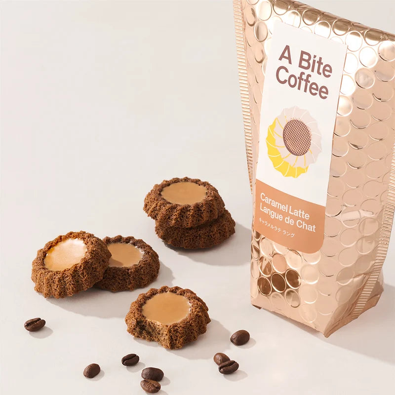 【預訂】A BITE COFFEE - 焦糖拿鐵貓舌餅 5件裝